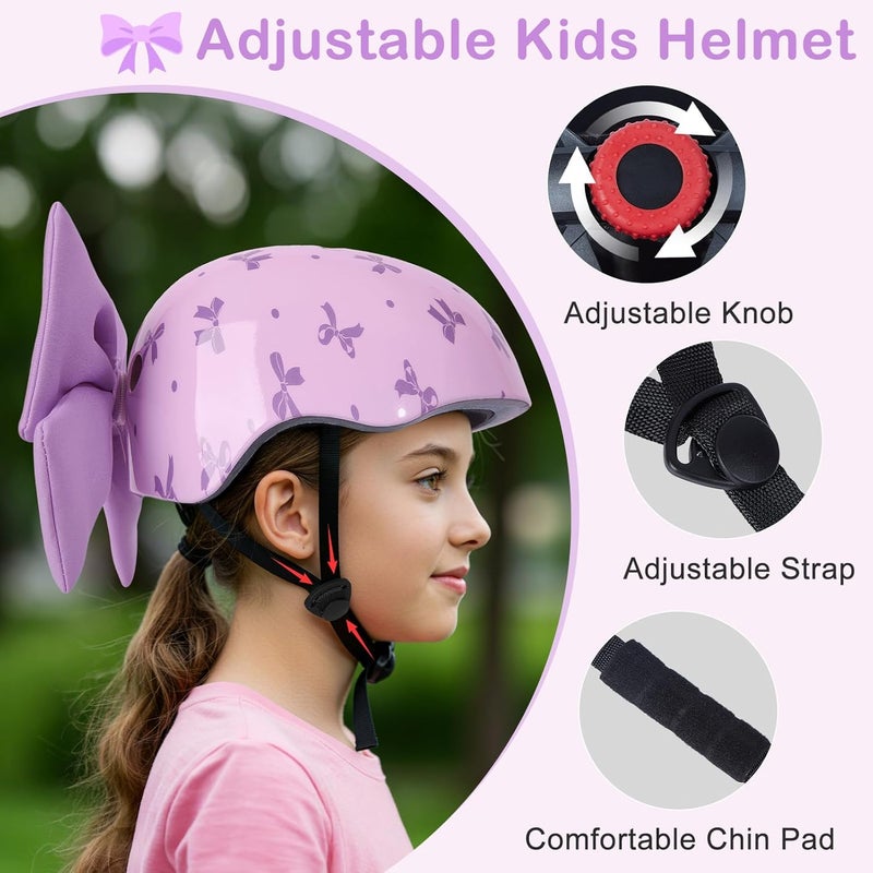 FIODAY Helmet for Kids 8-14, Kids Bike Helmet with DIY Bow, Adjustable Youth Bike Helmets Girls Helmets for Skating Bicycle Scooter Skateboard - Image 4